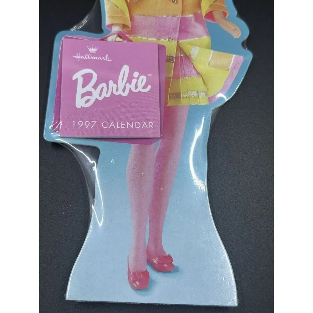 1997 Hallmark BARBIE CALENDAR Sealed ALL THAT JAZZ OUTFIT Stand Up Doll Mattel